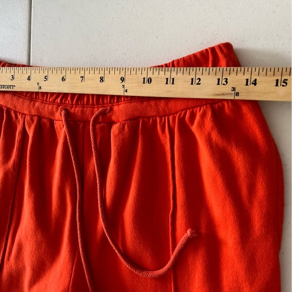 Urban Outfitters Out From Under Jadyn Puddle Pant Wide Drawstring Orange Small - Picture 8 of 13
